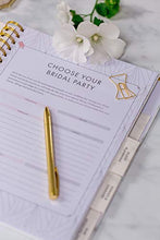 Load image into Gallery viewer, Wedding Planner Marble Gold - Undated Bridal Planning Diary Organizer - Hard Cover, Pockets &amp; Online Support
