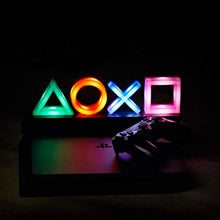 Load image into Gallery viewer, Paladone Playstation Icons Light with 3 Light Modes - Music Reactive Game Room Lighting
