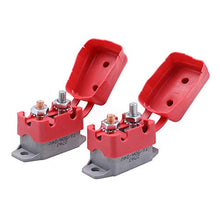 Load image into Gallery viewer, Gloaso 50 Amp Type 1 Automatic Reset Circuit Breakers 12V 24V DC T1 Replacement 50A Auto Reset Breaker with Cover Stud Bolt for Automotive Marine 2 Pack
