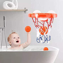 Load image into Gallery viewer, Addmos Baby Bath Toys, Fun Basketball Hoop &amp; Balls Set Bathtub Toys for Boys Girls Kid &amp; Toddler Bath Toys Gift Set 3 Balls Included

