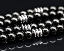 Load image into Gallery viewer, ElisaJewelryArt - Natural Emerald Crystal Pendant Black Onyx Stone Beaded Necklace Genuine Gemstone Unconditional Love Stone Clasp Closure Necklace Unisex Necklace (22.00, Dark Emerald)
