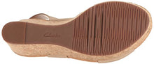 Load image into Gallery viewer, Clarks Women's Annadel Eirwyn Wedge Sandal, Sand, 8.5 M US
