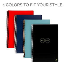 Load image into Gallery viewer, Rocketbook Smart Reusable Notebook - Dot-Grid Eco-Friendly Notebook with 1 Pilot Frixion Pen &amp; 1 Microfiber Cloth Included - Atomic Red Cover, Executive Size (6" x 8.8")
