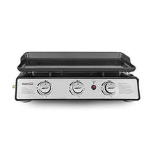 Load image into Gallery viewer, Royal Gourmet PD1301S 24-Inch 3-Burner Portable Table Top Gas Grill Griddle, 25,500 BTUs, 24 inch, Black
