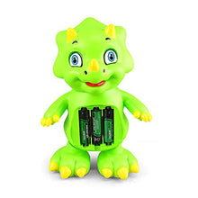 Load image into Gallery viewer, KGUANG Cartoon Cute Baby Dinosaur Triceratops Shaking Swing Walking Music Colorful Lights Children Dancing Dinosaur Toys 2-7 Years Old Boys and Girls Birthday
