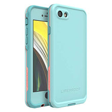 Load image into Gallery viewer, Lifeproof FRĒ SERIES Waterproof Case for iPhone SE (2nd gen - 2020) and iPhone 8/7 (NOT PLUS) - Retail Packaging - WIPEOUT (BLUE TINT/FUSION CORAL/MANDALAY BAY)
