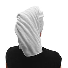 Load image into Gallery viewer, Luxe Beauty Essentials Microfiber Hair Towel for Drying Curly, Long &amp; Thick Hair (24 x 42, White) …
