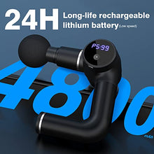 Load image into Gallery viewer, Massage Gun Deep Tissue Massager-Muscle Massage Gun for Athletes and the Elderly, Best Portable Foldable Neck Back Percussion Massage gun, Handheld Electric Massager for Muscle Relax &amp; Pain Relief
