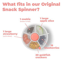Load image into Gallery viewer, GoBe Kids Snack Spinner - Reusable Snack Container with 5 Compartment Dispenser and Lid | BPA and PVC Free | Dishwasher Safe | No Spill, Leakproof | for Toddlers, Babies, Home, Travel
