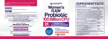 Load image into Gallery viewer, Dr. Formulated Raw Probiotics for Women 100 Billion CFUs with Prebiotics, Digestive Enzymes, Approved Women's Probiotic for Adults, Shelf Stable Probiotic Supplement Capsules
