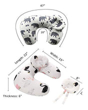 Load image into Gallery viewer, Miracle Baby Baby Breastfeeding Nursing Pillow and Positioner,Machine Washable,U Shape Nursing and Infant Support Pillow Bonus Head Positioner(Arrow)
