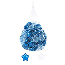 Load image into Gallery viewer, PlayMaty Star Ball Pool Pit Balls - Phthalate &amp; BPA Soft Plastic Balls 100 Pcs for Kids Toddlers Baby Play Tent Playpen Playhouse Birthday Party Decoration (Pearl Blue/Transparent-100 Stars)

