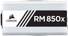 Load image into Gallery viewer, Corsair RMX White Series (2018), RM850x, 850 Watt, 80+ Gold Certified, Fully Modular Power Supply - White, 80 PLUS Gold (CP-9020188-NA)
