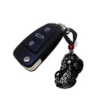 Load image into Gallery viewer, Mr.Ho Car Keychain Pendant, Key Ring Handmade Obsidian Pendant for Car &amp; Bag Handbag Decoration
