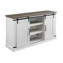 Load image into Gallery viewer, RICHSEAT Modern Farmhouse Wood TV Stand for TVs up to 60 Inch, Home Living Room Storage Table TV Stands Cabinet Doors and Shelves Entertainment Center, Stone Grey
