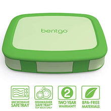 Load image into Gallery viewer, Bentgo® Kids Children’s Lunch Box - Leak-Proof, 5-Compartment Bento-Style Kids Lunch Box - Ideal Portion Sizes for Ages 3 to 7 - BPA-Free, Dishwasher Safe, Food-Safe Materials (Green)
