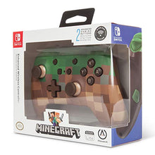 Load image into Gallery viewer, PowerA Enhanced Wireless Controller for Nintendo Switch - Minecraft Grass Block
