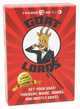 Load image into Gallery viewer, Goat Lords by Gatwick Games | Hilarious, Addictive &amp; Competitive Card Game with Goats! | Best Card Games for Families, Adults, Teens, and Kids | Great Game Gift and Travel Games | 2-6 Players

