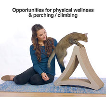 Load image into Gallery viewer, PetFusion 3-Sided Vertical Cat Scratching Post (Standard Size, Warm Gray). [Multiple Scratching Angles to Match Your Cat's Preference]
