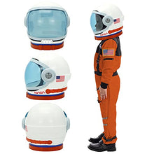 Load image into Gallery viewer, Astronaut Helmet, Space Helmet with Blue Movable Visor, Party Costume, School Classroom Dress Up, Pretend Role Play Party Supplies, Kids Christmas Toys Birthday Gifts, Blue and Orange
