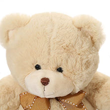 Load image into Gallery viewer, WILDREAM Teddy Bear Stuffed Animal Plush with Ribbon Bow-Ties, Cute Teddy Bears Stuffed Animals Plush for Kids Boys Girls, Gifts for Birthday/Christmas/Valentine's Day- 8 Inch (Beige)
