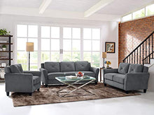 Load image into Gallery viewer, Lifestyle Solutions Collection Grayson Micro-fabric Sofa, Dark Gray
