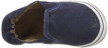 Load image into Gallery viewer, Robeez Kids Crosshatch Crib Shoe, Leather Liam Basic - Indigo, 0-6 Months M US Infant
