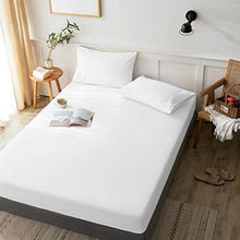 Load image into Gallery viewer, LBRO2M Bed Sheets Set Queen Size 6 Piece 16 Inches Deep Pocket 1800 Thread Count 100% Microfiber Sheet,Bedding Super Soft Hypoallergenic Breathable,Resistant Fade Wrinkle Cool Warm (White)
