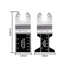 Load image into Gallery viewer, Vtopmart 20 Metal Wood Oscillating Multitool Quick Release Saw Blades Compatible with Fein Multimaster Porter Cable Black &amp; Decker Bosch Craftsman Ridgid Ryobi Makita Milwaukee Rockwell
