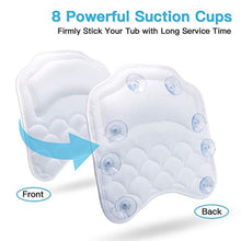 Load image into Gallery viewer, Beautybaby Anti-mold Bathtub Spa Pillow[2020 Upgraded] Bath Pillows for tub, with Non-Slip 8 Large Strong Suction Cups, Free Machine Washable Bag
