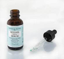 Load image into Gallery viewer, RETINOL 2.5% Serum, High Strength - Professional Anti- Aging Formula With Hyaluronic Acid and Vitamin E by Essence of Arcadia, Minimize Wrinkles, Fade Dark Spots
