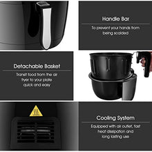Load image into Gallery viewer, Costzon 7-In-1 Air Fryer, 3.4 Quart 1400W, Healthy Oil Free Cooking, Electric Deep Cooker with LCD Touch, Temperature and Time Control, Dishwasher, Detachable Basket Handle, UL Certified
