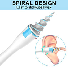 Load image into Gallery viewer, 2022 Spiral Ear Wax Removal Tool, Ear Cleaner kit Q-Grips Earwax Remover with 16 Pcs Soft Replacement Tips Suitable for Adult &amp; Kids (Blue)
