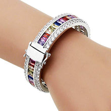 Load image into Gallery viewer, Women Amethyst Bracelets Garnet Ruby Blue Sapphire Tennis Bracelet Bridal Girl Girlfriend Jewelry
