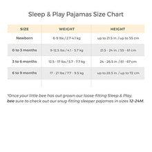 Load image into Gallery viewer, Burt's Bees Baby - Unisex Sleep &amp; Play, Organic Pajamas, NB - 9M One-Piece Zip Up Footed PJ Jumpsuit
