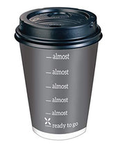 Load image into Gallery viewer, Dixie to Go Disposable Hot Beverage Paper Coffee Cups with Lids, 12 Oz, 156 Count, Assorted Designs, Gold (23710)
