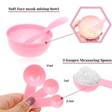 Load image into Gallery viewer, Face Mask Mixing Bowl Set, Anezus 11 Pcs DIY Facemask Mixing Tool Kit with Facial Mask Bowl Stick Spatula Silicone Brush Spray Bottle Puff Soaking Bottle Gauges
