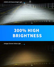 Load image into Gallery viewer, HONCS 9005 H11 LED Headlight Bulbs High Low Beam Combo, 300% Brighter HB3 High Beam H8 Low Beam Conversion Kits, 6500K Cool White, IP67 Waterproof
