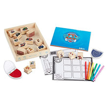 Load image into Gallery viewer, Melissa &amp; Doug PAW Patrol Wooden Stamps Activity Set with Markers, Activity Pad (25 Pieces)
