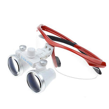 Load image into Gallery viewer, Ocean Aquarius 3.5X 420mm Surgical Binocular Loupes Glasses Lens Magnifier (Red)
