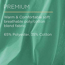 Load image into Gallery viewer, Portable, Soft, Lightweight Travel Blanket with Bag for Airplane, Taxi Cabs, Concerts or Picnics; Back Strap to Attach to Luggage (Green)

