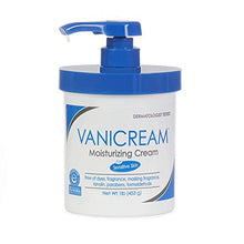 Load image into Gallery viewer, Vanicream Moisturizing Cream with Pump | Fragrance and Gluten Free | For Sensitive Skin | Soothes Red, Irritated, Cracked or Itchy Skin | Dermatologist Tested | 16 Ounce | Packaging May Vary

