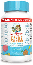 Load image into Gallery viewer, Vitamin D3, K2 Calcium Gummies by MaryRuth's, Plant Based, Non-GMO, Gluten Free for Men, Women &amp; Kids, 2 Month Supply (60 Gummies)
