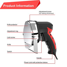 Load image into Gallery viewer, CARIHOME Electric Kebab Knife, Professional Turkish Kebab Knife, 80W Stainless Steel Slicer Machine For Cutting , Adjustable Thickness, Ideal for Cold Cuts, Hard Cheese, Vegetables &amp; Bread (AMZ003KIN0176-a)
