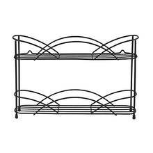 Load image into Gallery viewer, Spectrum Diversified Countertop Rack Cabinet Pantry Organization &amp; Storage, 2-Tier Spice Organizer with Optional Wall Mount, Black
