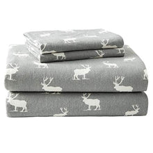 Load image into Gallery viewer, Eddie Bauer - Flannel Collection - 100% Premium High Quality Cotton Bedding Sheet Set, Pre-Shrunk &amp; Brushed For Extra Softness, Comfort, and Cozy Feel, Full, Elk Grove
