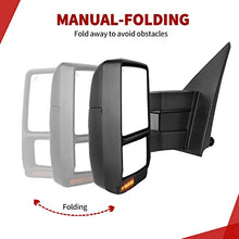 Load image into Gallery viewer, YITAMOTOR Towing Mirrors Compatible with Ford F150 Power Heated with LED Signal and Puddle Light Tow Mirrors (Pair set), Replacement for 2007 - 2014 Ford F150 Series Pickup
