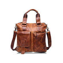 Load image into Gallery viewer, Vintage Handmade Leather Messenger Bag for Laptop Briefcase Best Computer Satchel Distressed Bag (Brown)
