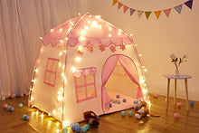 Load image into Gallery viewer, TTLOJ Kids Play Tent for Girls, 420D Thick Oxford Fabric, Princess Playhouse, Pink Castle, Children Fairy Tale Teepee Tent, Indoor Outdoor, Bonus Star Lights, Princess Crown &amp; Wand, Birthday

