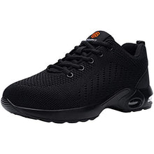 Load image into Gallery viewer, DYKHMILY Steel Toe Shoes for Men Lightweight Safety Work Shoes Slip Resistant Puncture Proof Indestructible Sneakers(13.5,Black,D9003)
